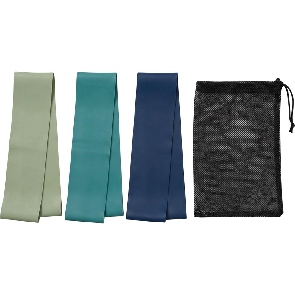 Buxve Long Flat Latex Resistance Bands 150 x 15 cm 3-Level Set - Product view
